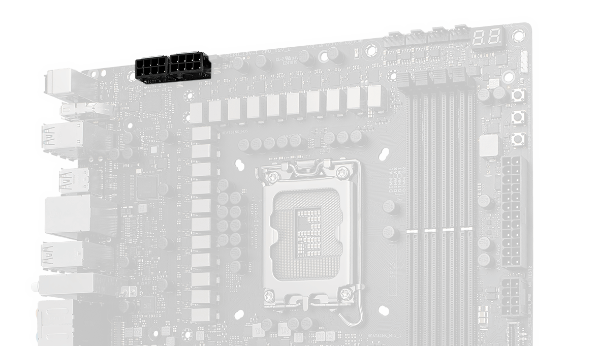 8 + 8-pin ProCool II power connectors