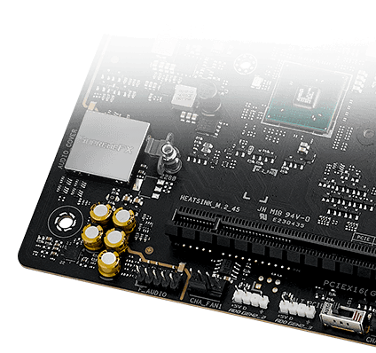 The  Strix X870E-E  motherboard features SupremeFX audio.