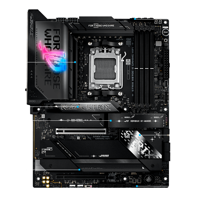 Strix X870E-E cooling specifications