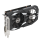 ASUS Dual GeForce RTX 3050 6G 45 degree angle focusing on IO port and fans