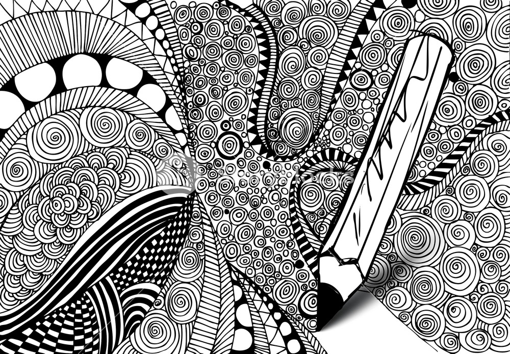 Abstract Design Drawing Made By Pencil. Vector Background Royalty-Free  Stock Image - Storyblocks