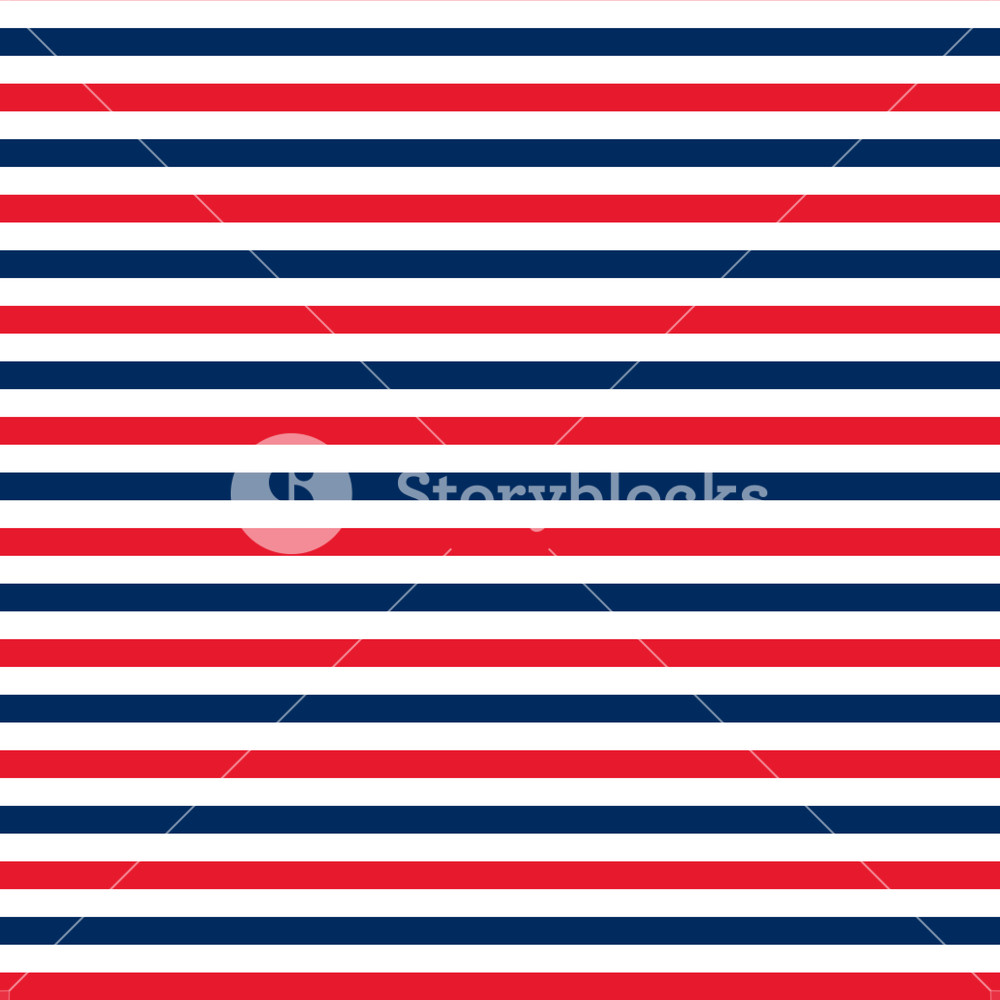 Nautical Red, White, And Blue Striped Pattern