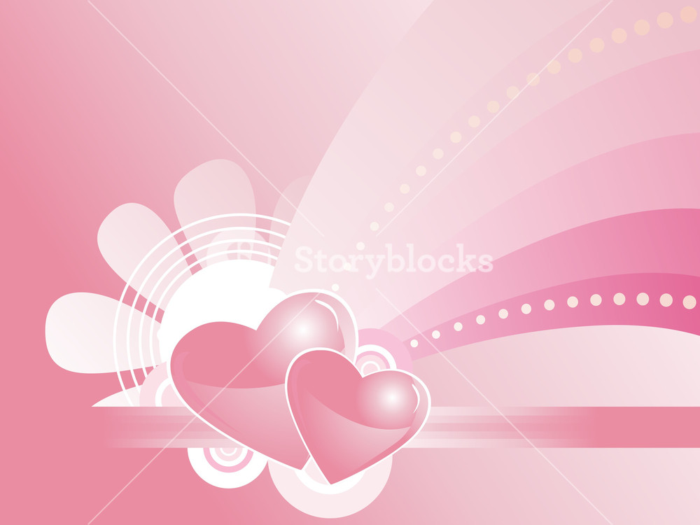 Pink Background With Flower Illustration Royalty-Free Stock Image -  Storyblocks