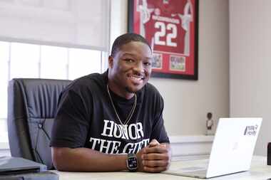 Rawleigh Williams III poses for a photograph at his Milk & Honey Sports downtown Dallas...