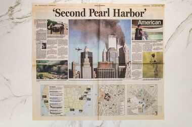 An inside spread of the Sept. 11, 2001, special edition.