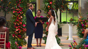 Benaiah and Nicole at the altar.