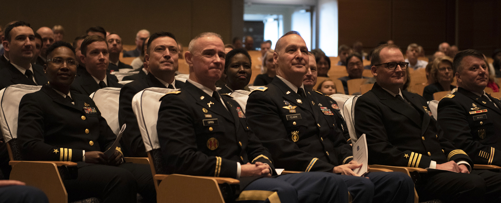 U.S. Naval War College students at their graduation.