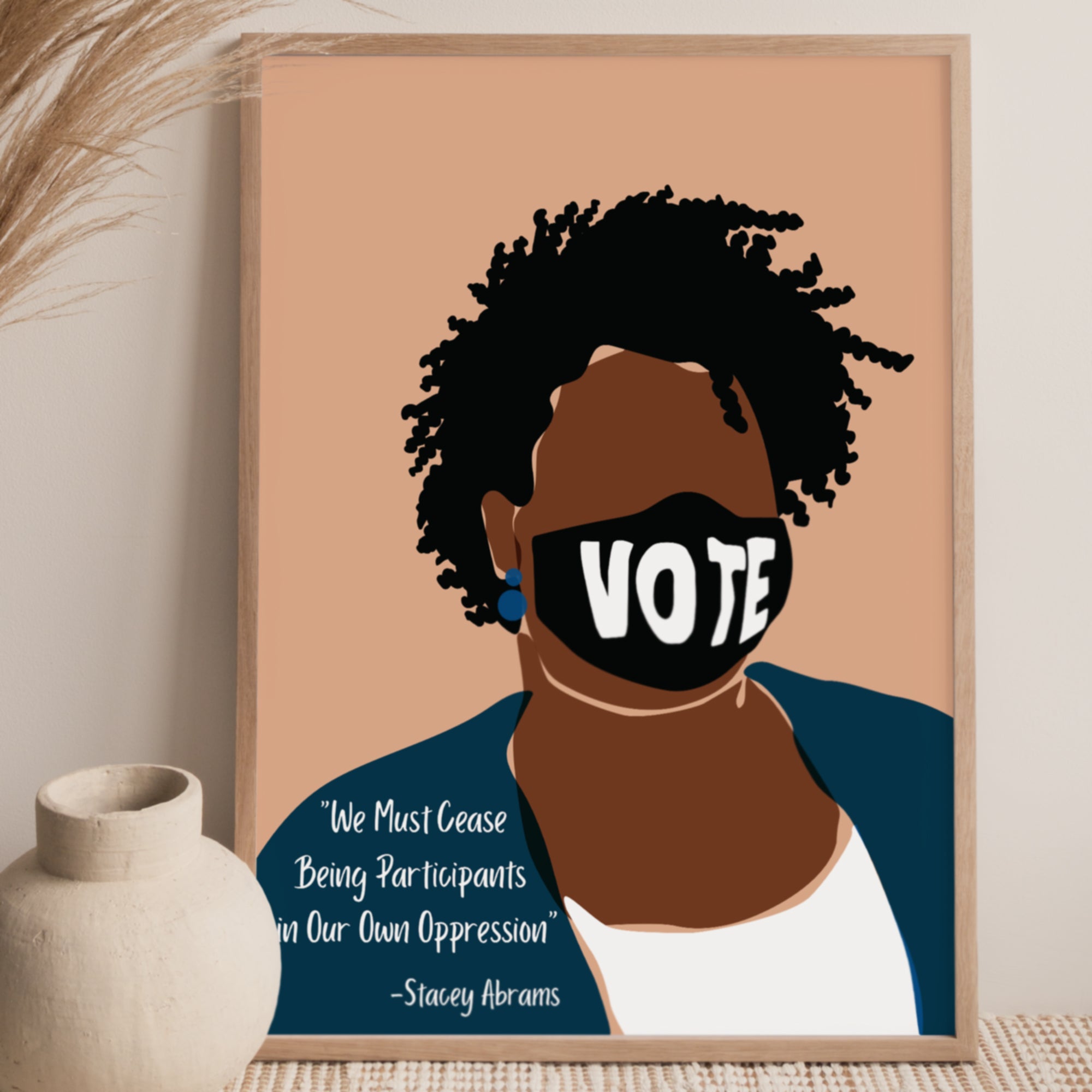 "Stacey Abrams" Print - DomoINK