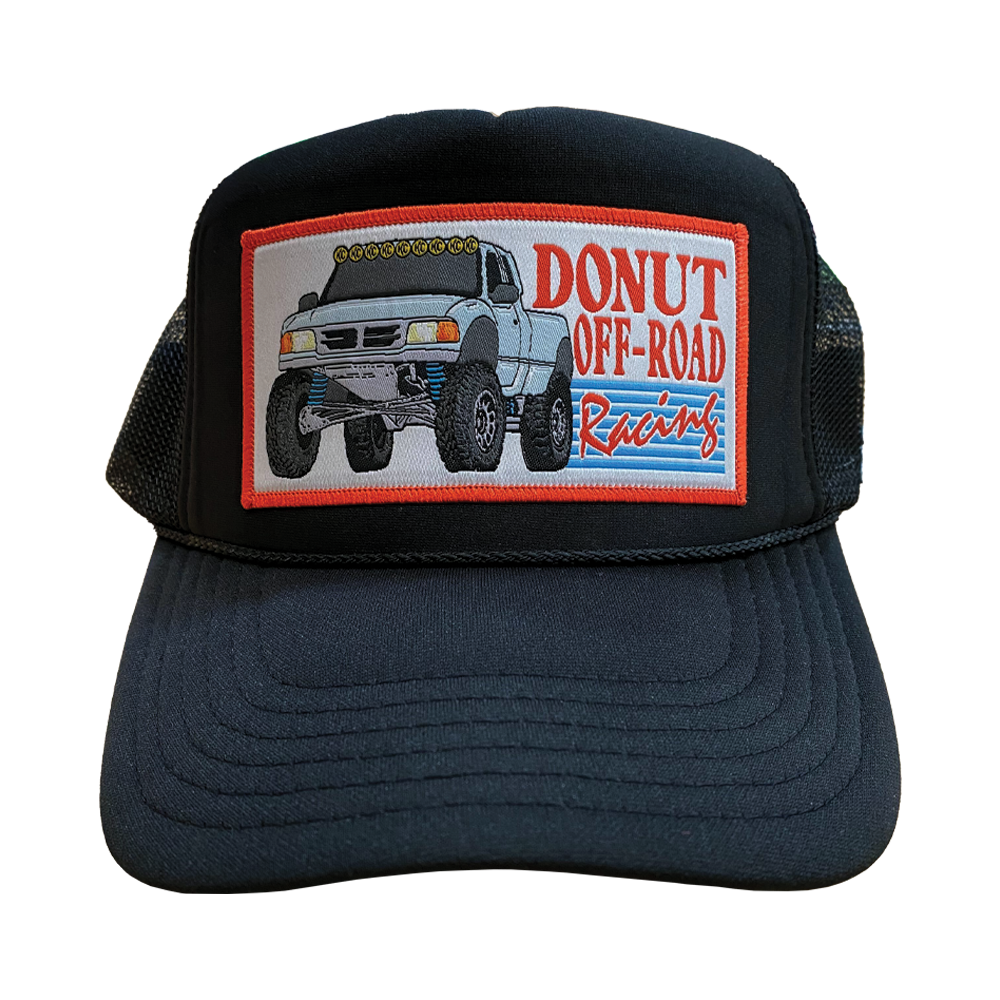 DONUT OFF ROAD RACING TRUCKER HAT Front