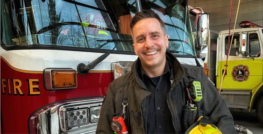 Jonny Staub in his new career as a firefighter/Submitted