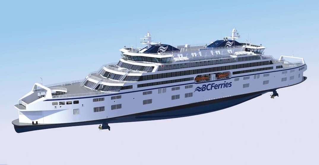 Preliminary conceptual artistic rendering of the New Major Vessels. (BC Ferries)