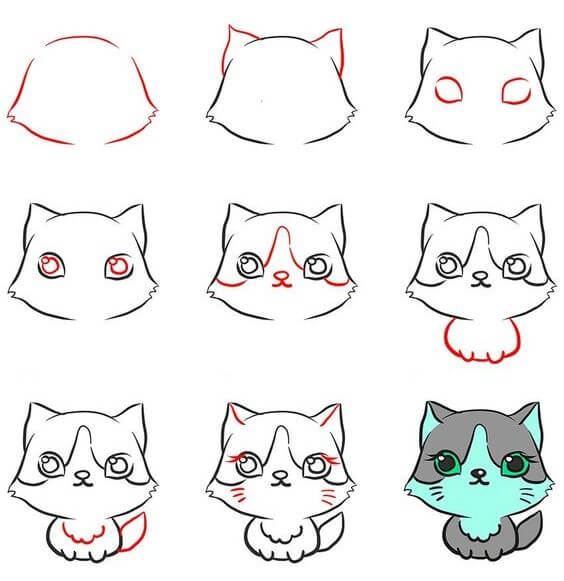 How to draw Cat idea (28)