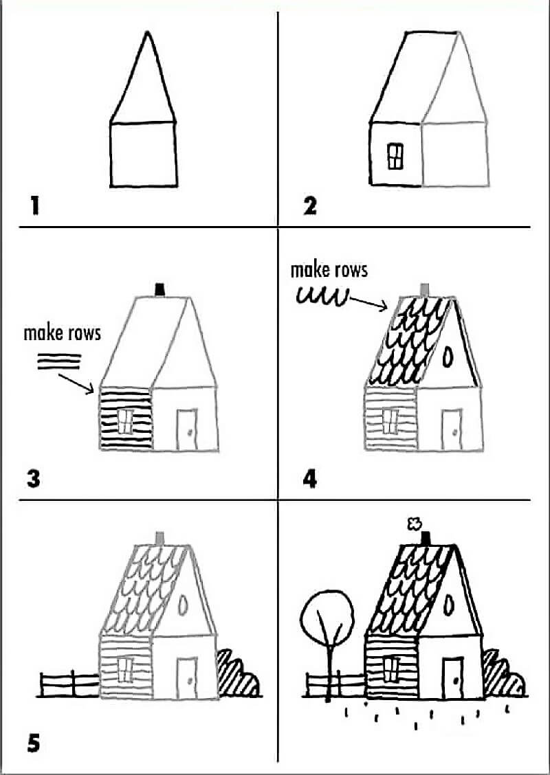 How to draw A Small House