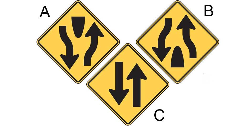 Mixed up road signs