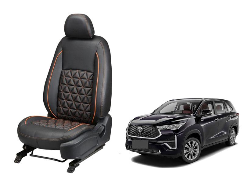 Toyota Innova Hycross Nappa Leather Seat Cover in Diamond-Cut Series