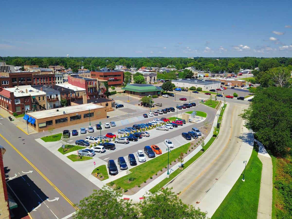 storage facility drone photo