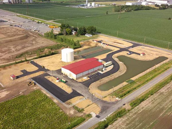 wastewater treatment plant new carlisle drone photo