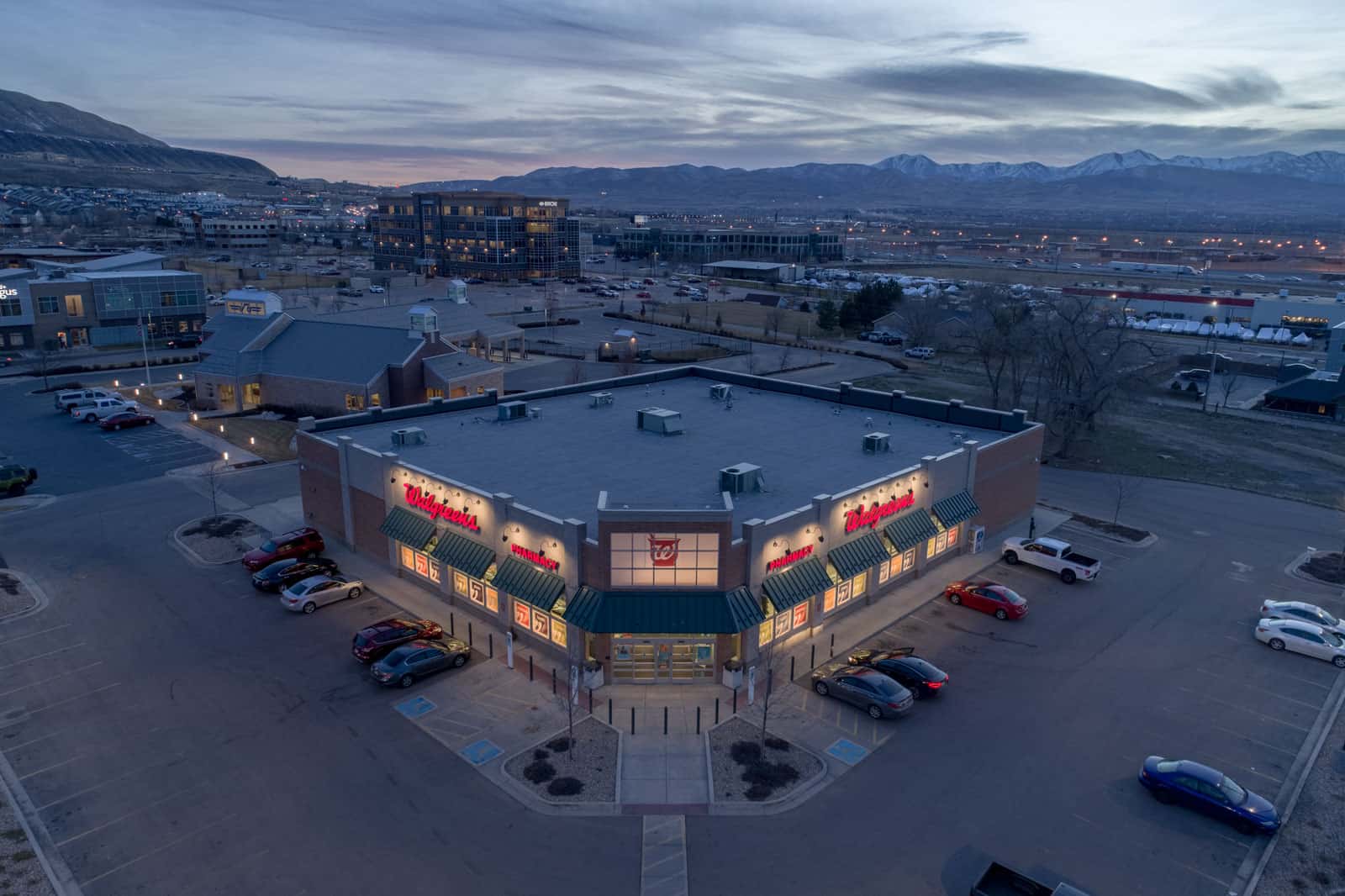 Walgreens in Utah aerial drone photo