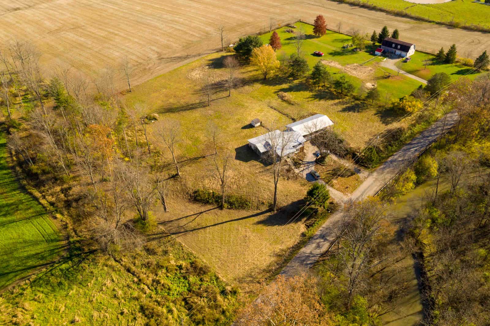 aerial photo of residential real estate property