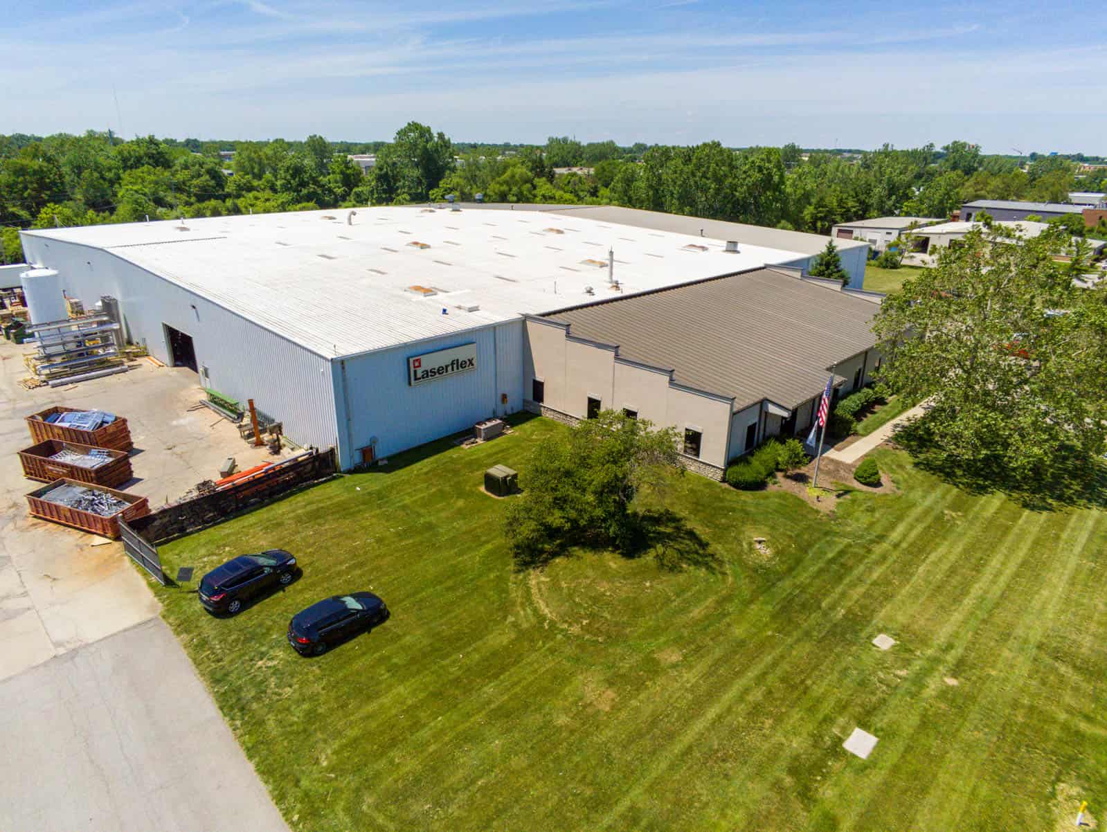 aerial photo of commercial facility in Hilliard, Ohio