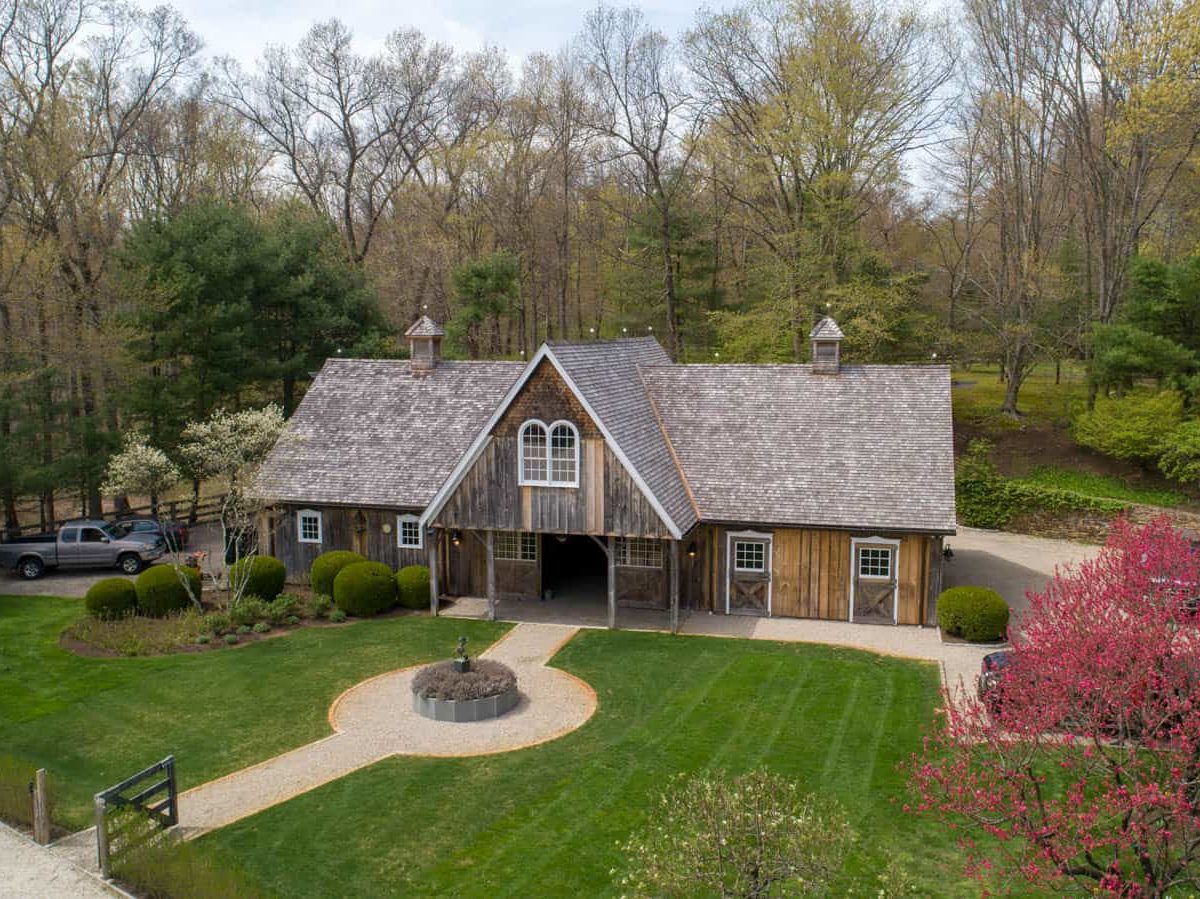 drone photo of residential property in North Castle, NY