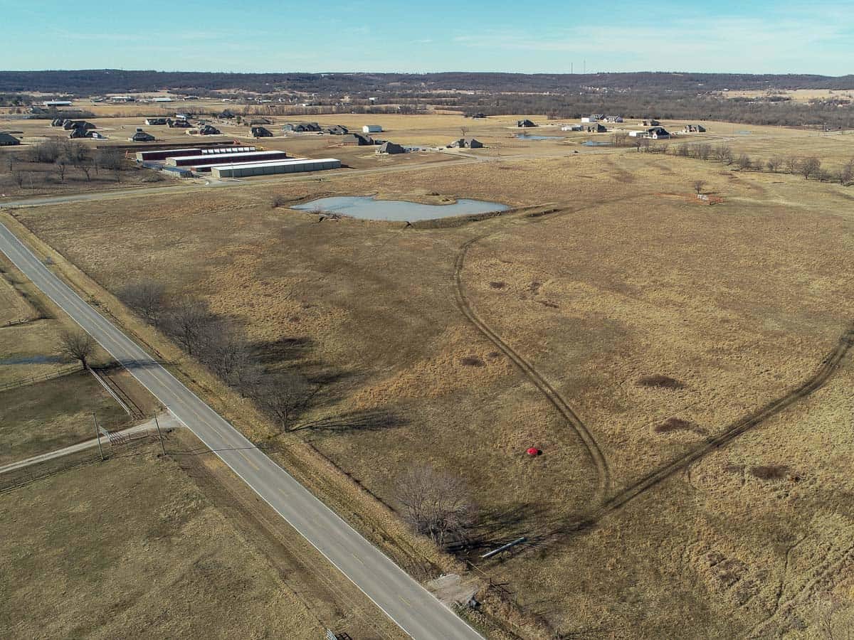 aerial drone photo of vacant land area in Sperry, OK