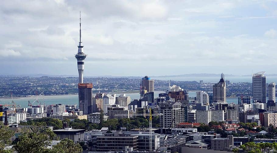 auckland skytower new zealand architecture