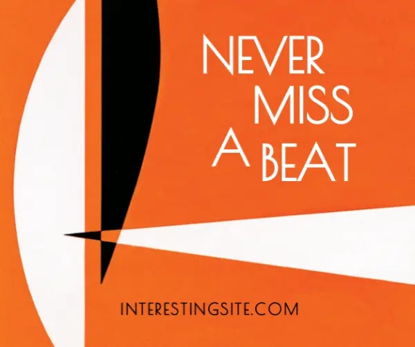 Never miss a beat orange vintage-retro