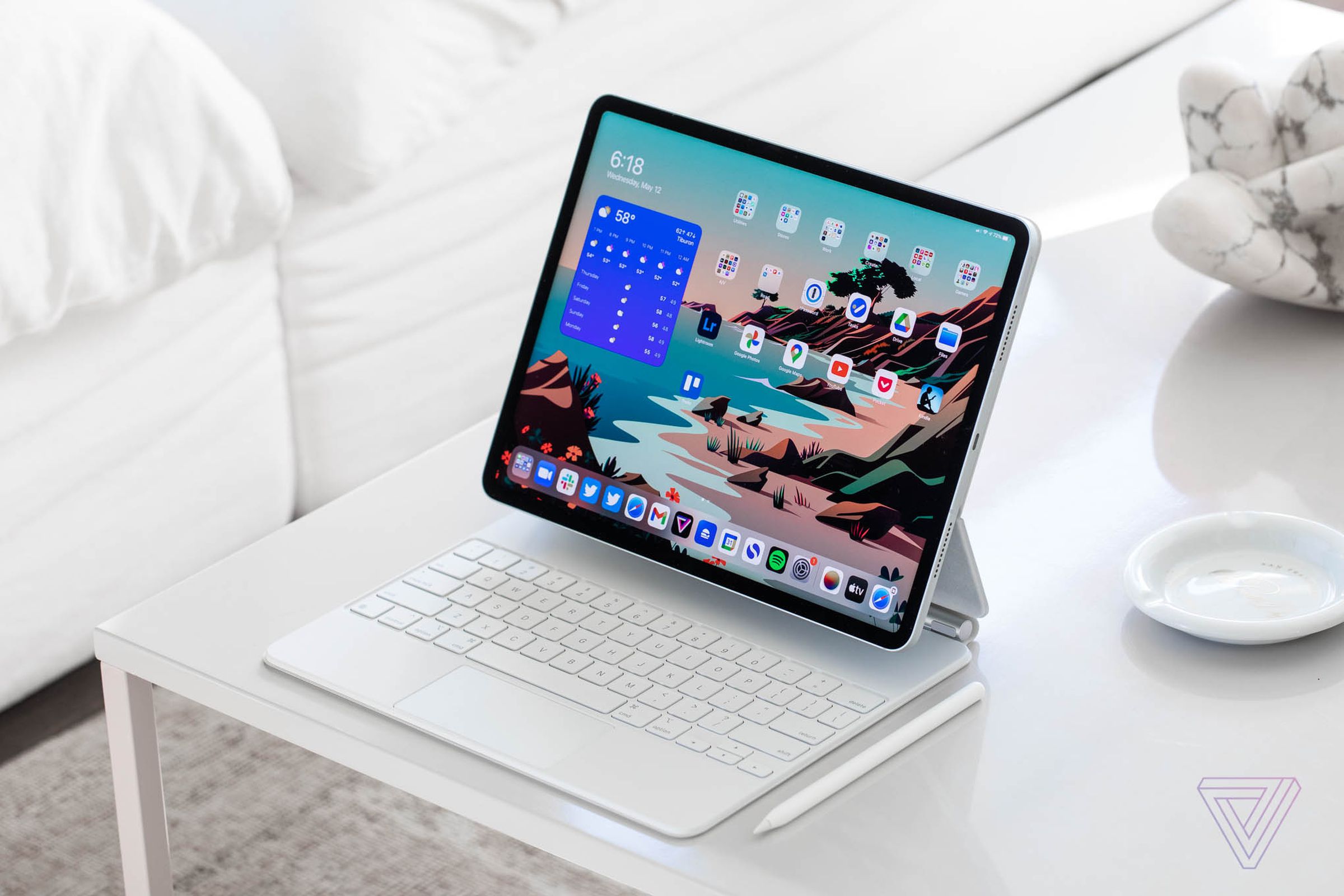 The 12.9-inch iPad Pro with Magic Keyboard