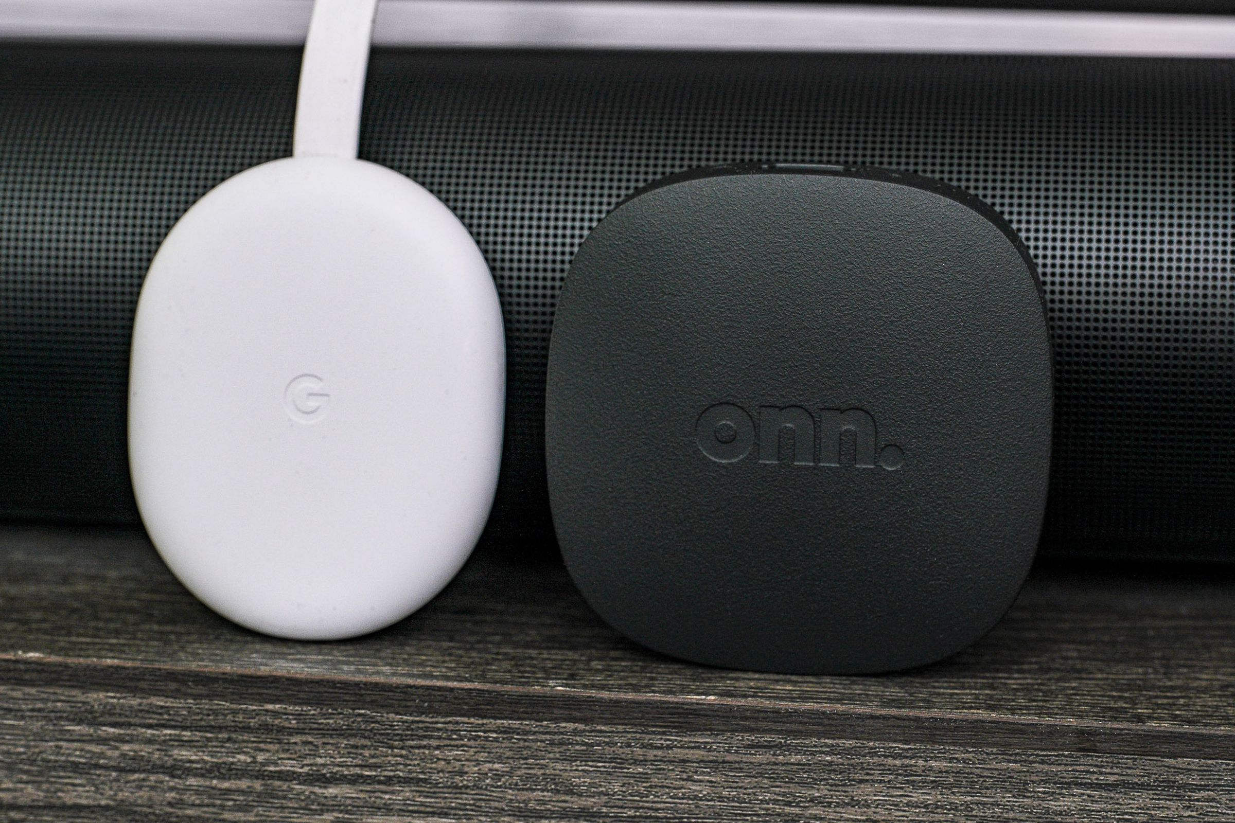 A photo of Walmart’s Onn Google TV 4K Streaming Box.