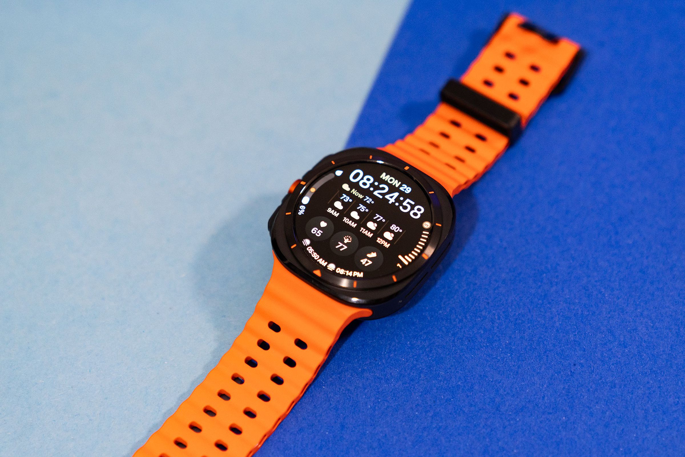 Close-up of the Galaxy Watch Ultra