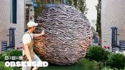 How This Craftsman Weaves Huge Wooden Sculptures