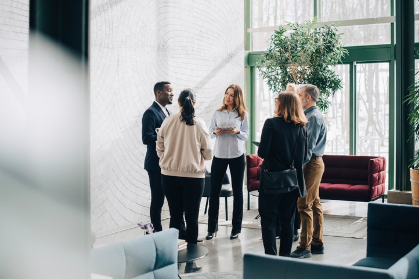 Group of people talking