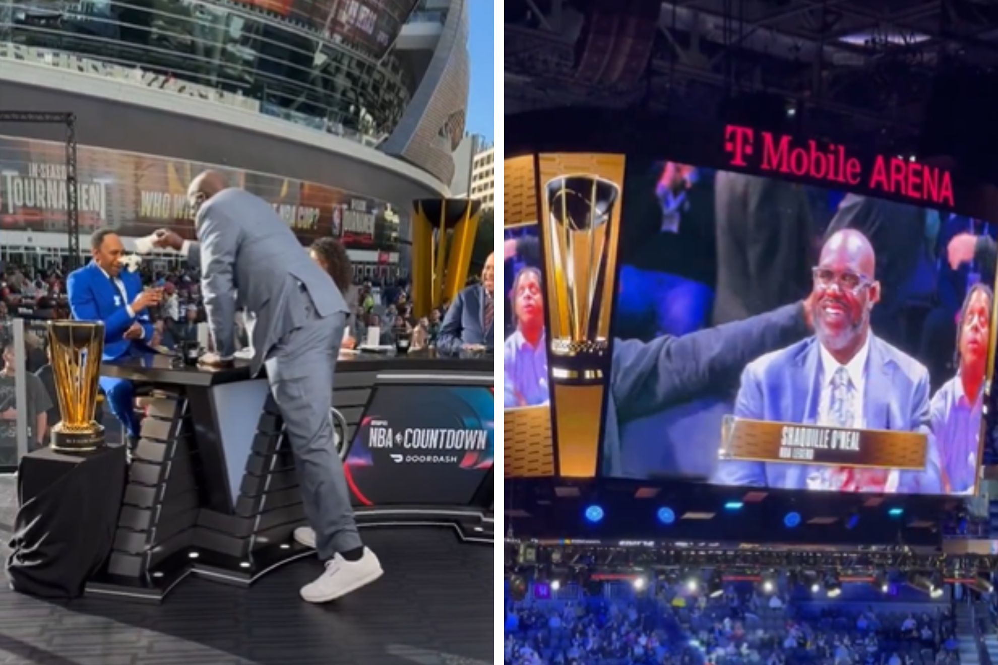 Shaquille ONeal pranks Stephen A. Smith and karma catches up to him on jumbotron