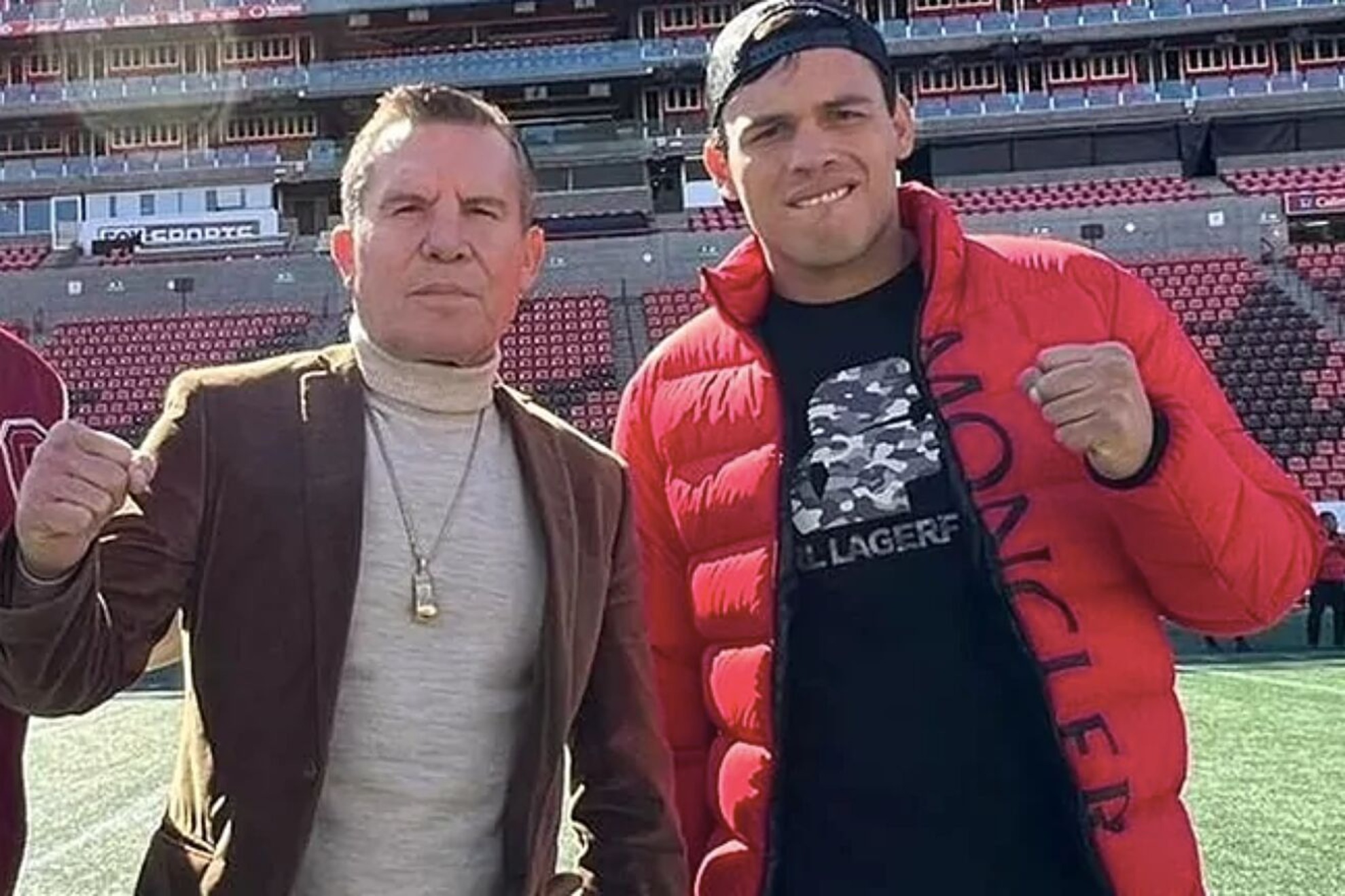 Julio Cesar Chavez and his son Julio Cesar Chavez Jr.