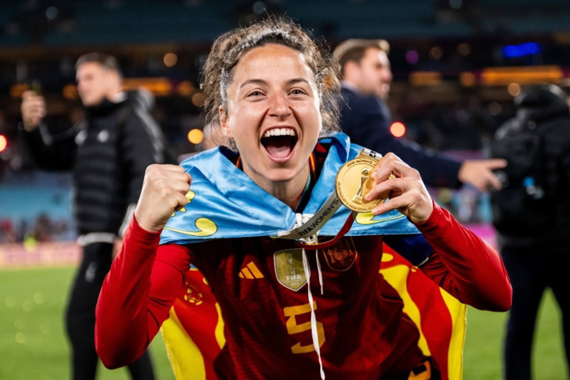 Ivana Andr�s, tras ganar el Mundial en S�dney / RFEF