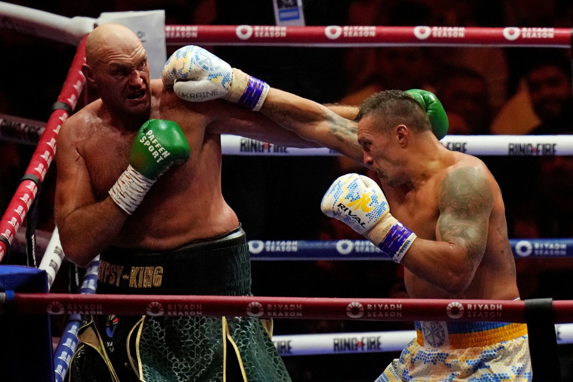 Tyson Fury vs. Oleksandr Usyk in Riyadh, Saudi Arabia.