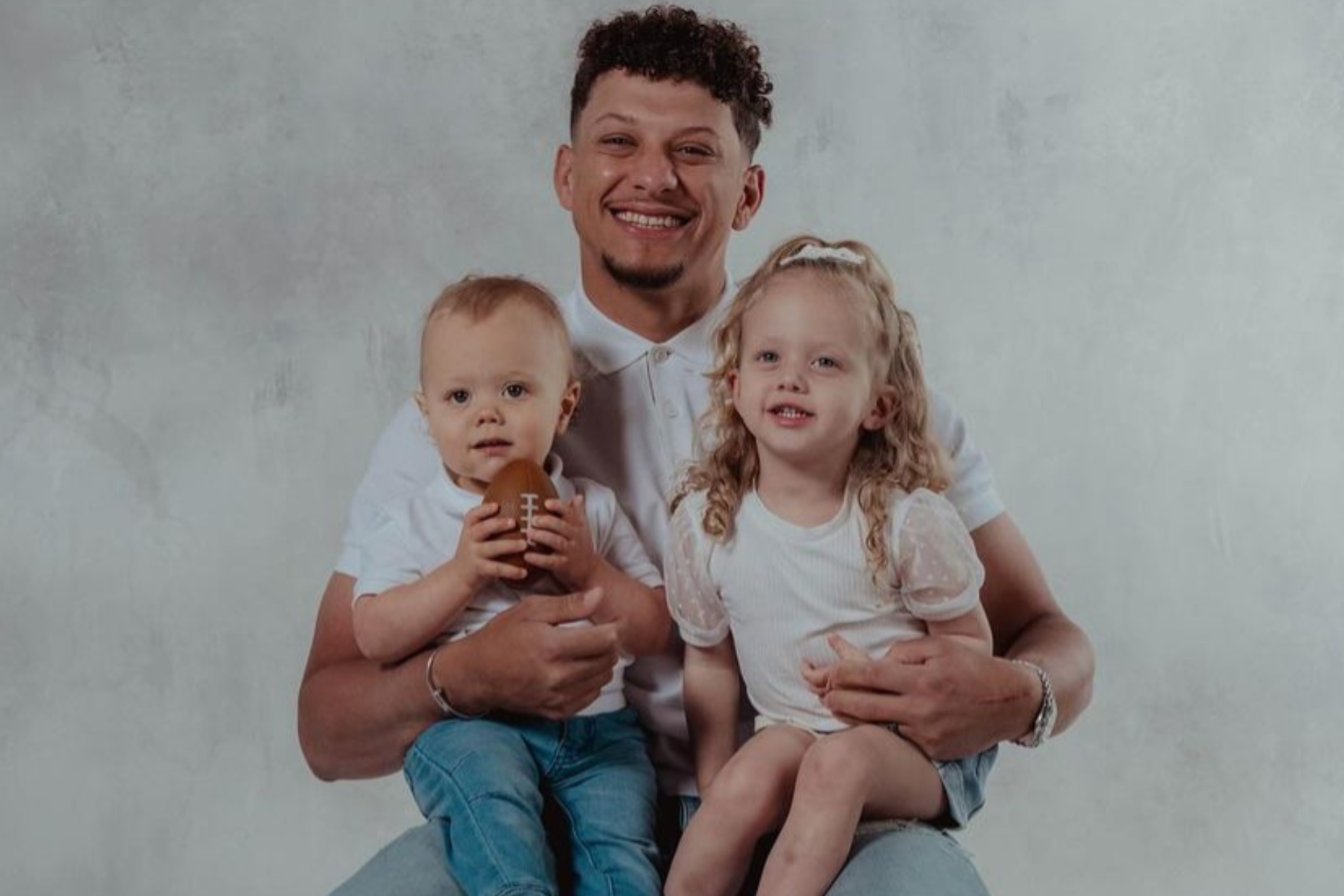 Patrick Mahomes is celebrating Fathers Day with his kids Bronze and Sterling