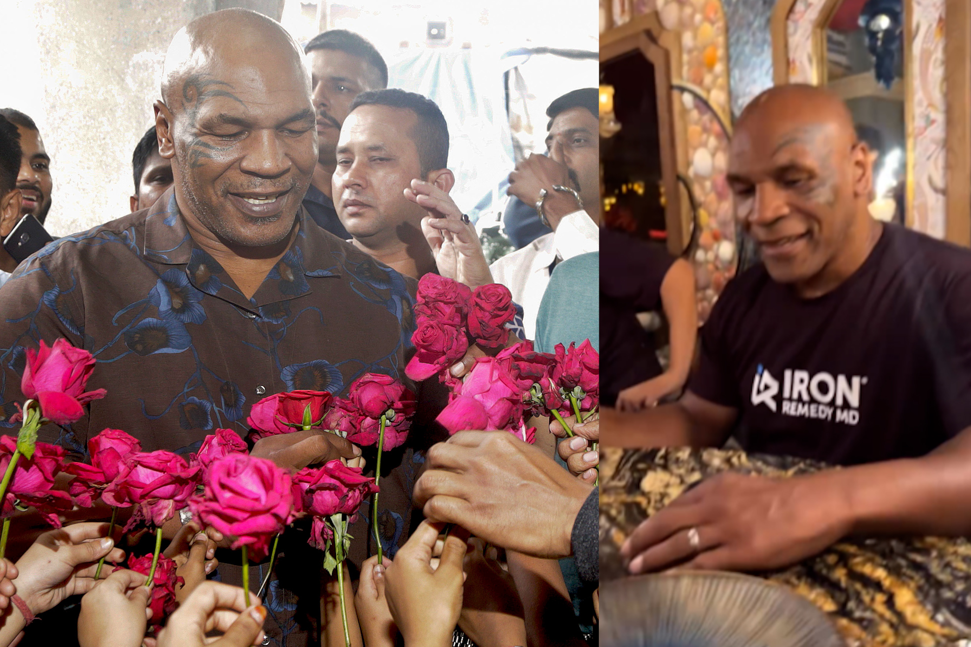 Mike Tyson fans notice worry detail during private dinner celebration