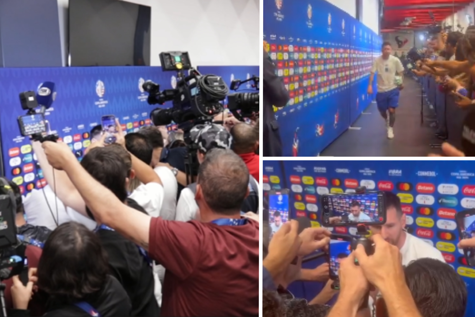 Messi madness in the mixed zone: more than 40 journalists and cameras hunting for him!