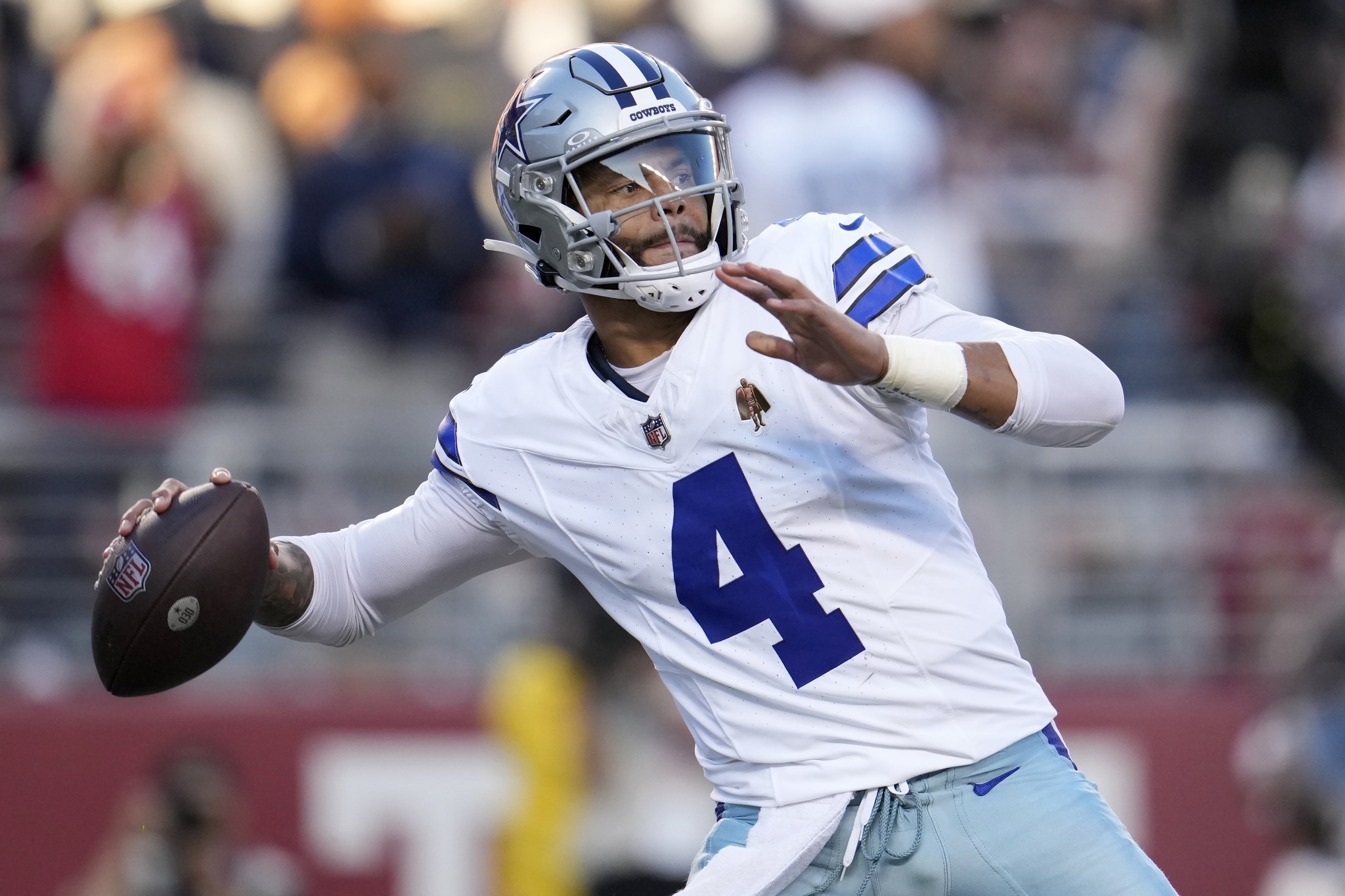 Dak Prescott with the Dallas Cowboys