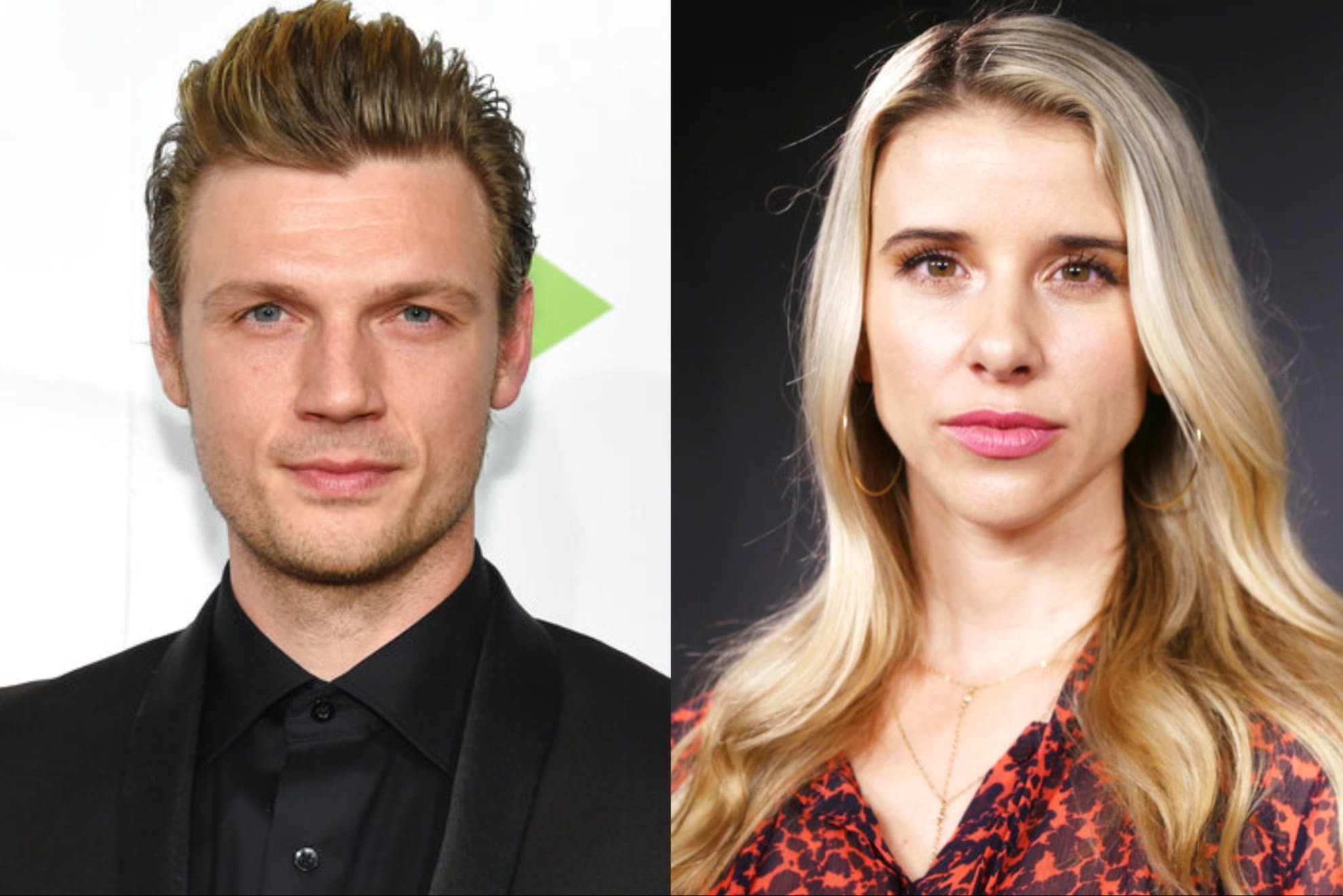 Backstreet Boys member Nick Carter and his accuser, Melissa Schuman.