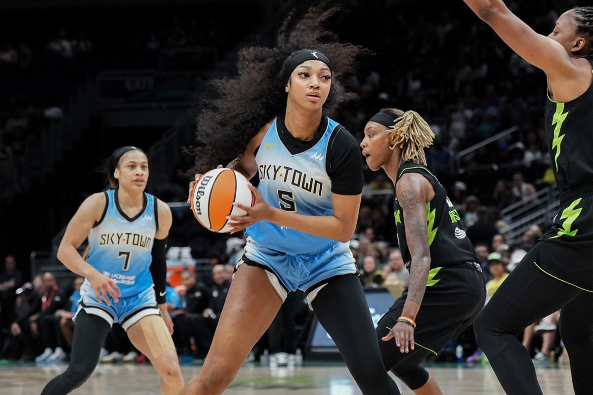 Chicago Skys Angel Reese sets new WNBA double-double record