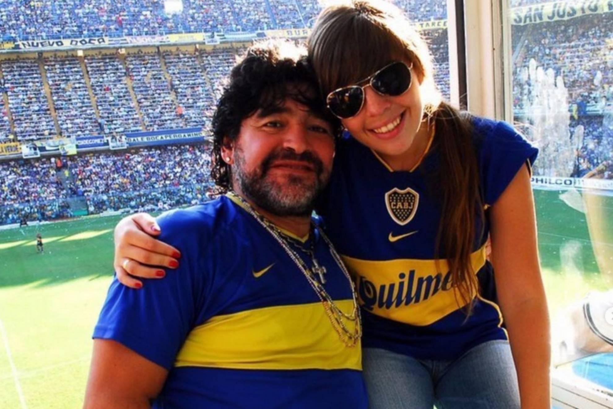 Diego and Dalma Maradona.