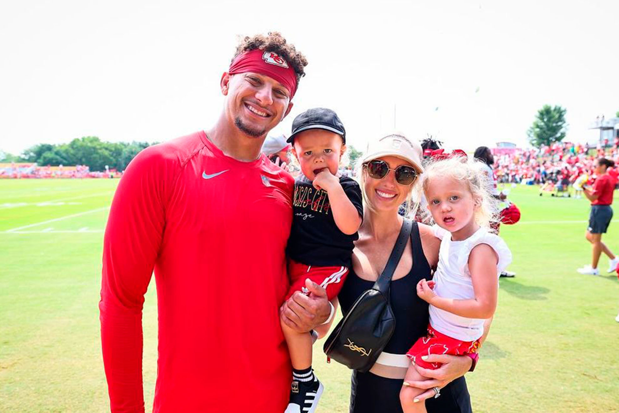 Brittany Mahomes cant get enough of son Bronze whos looking more like Patrick everyday