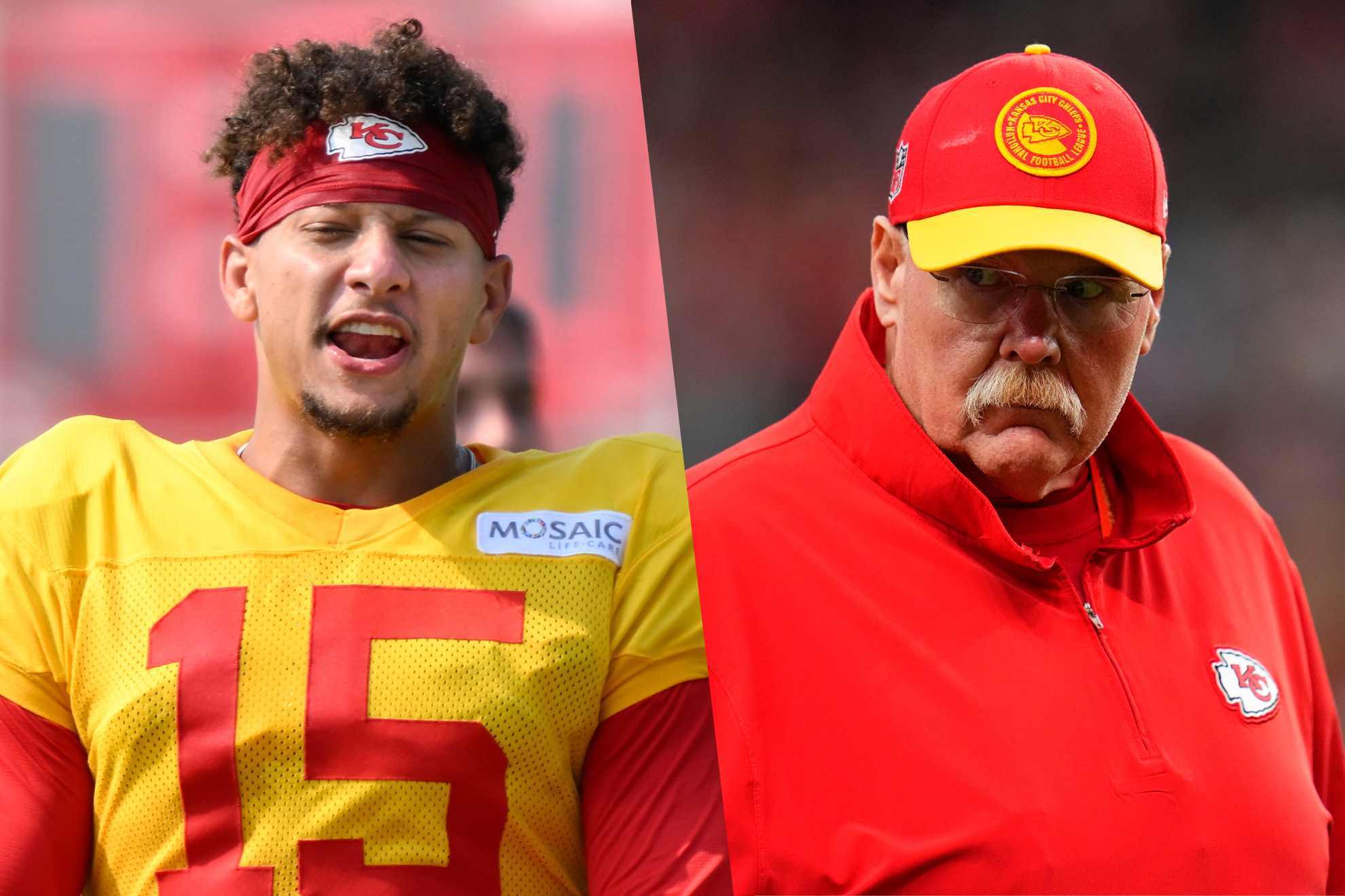 Andy Reid had to protect his quarterback from a fight getting out of hand