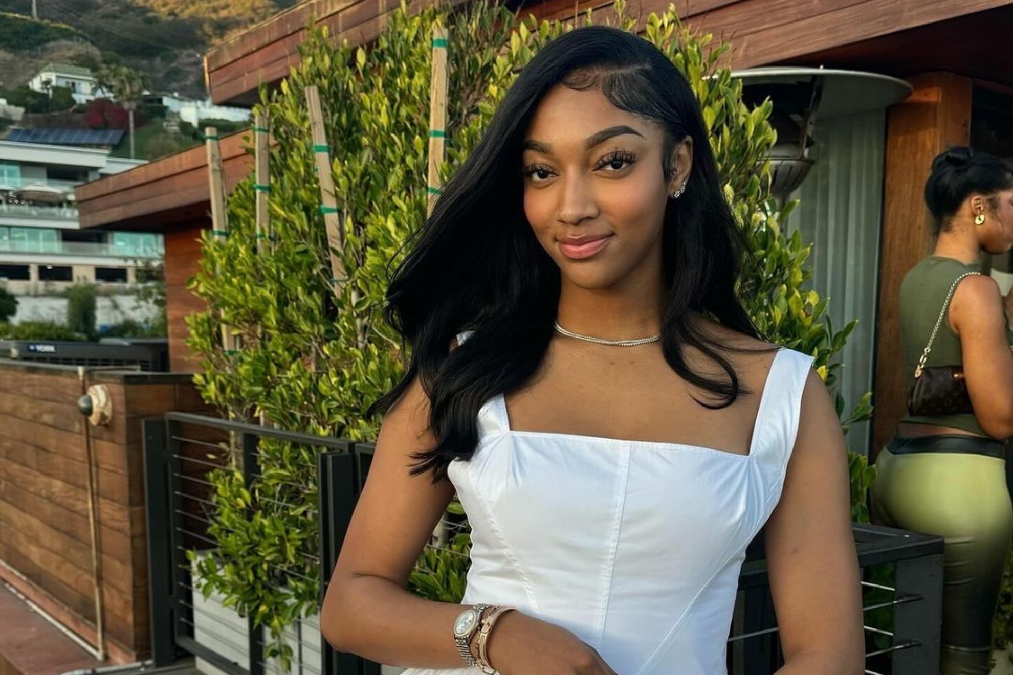 The Chicago Sky rookie sets the record straight after fans react to her social media post, speculating about a potential pregnancy