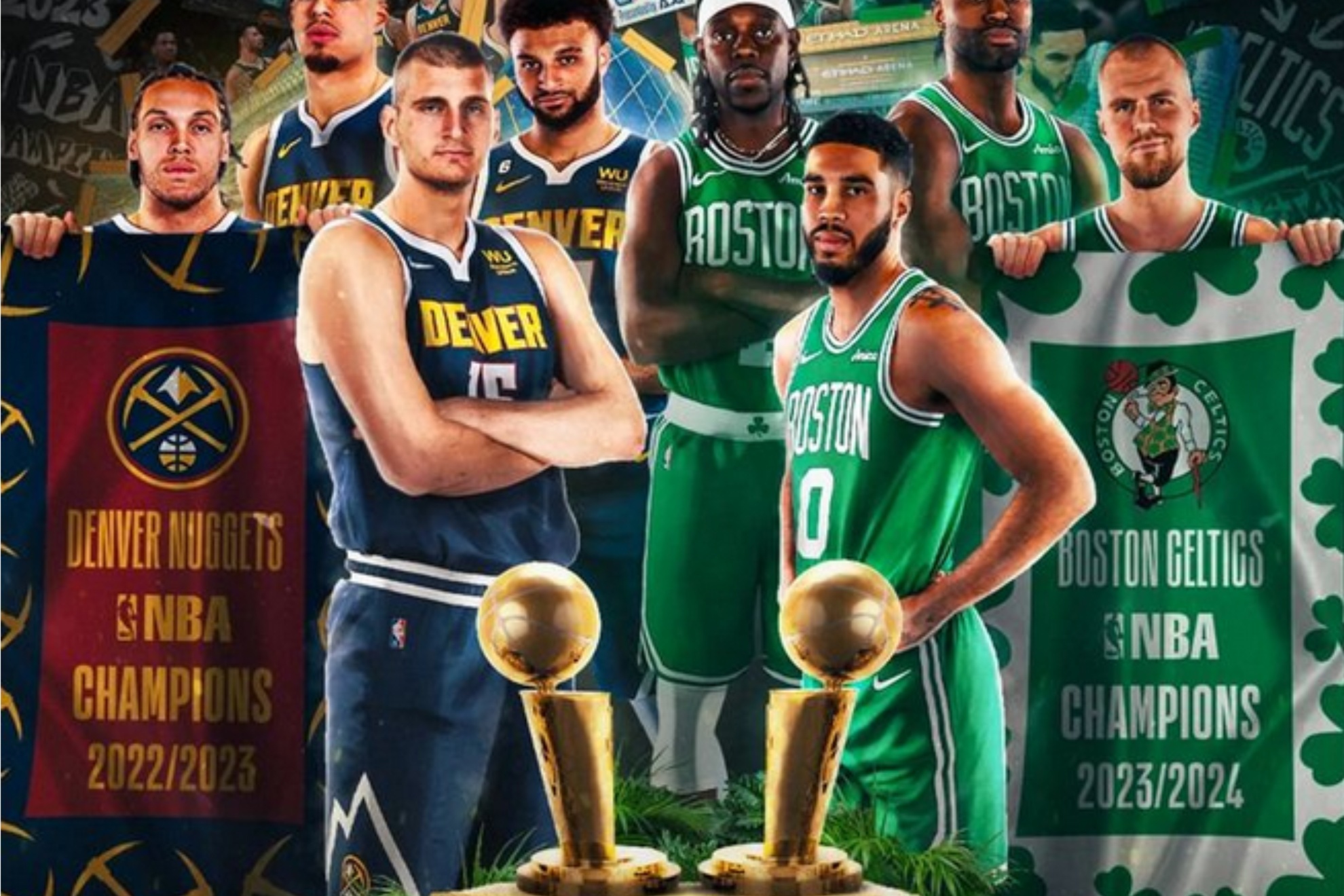 The Boston Celtics and Denver Nuggets will open the NBA preseason from Abu Dhabi.