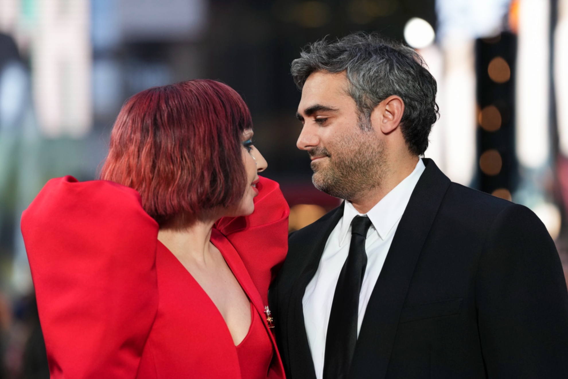 Lady Gaga and Michael Polansky at the premiere for Joker: Folie A Deux on Sept. 25, 2024, in London