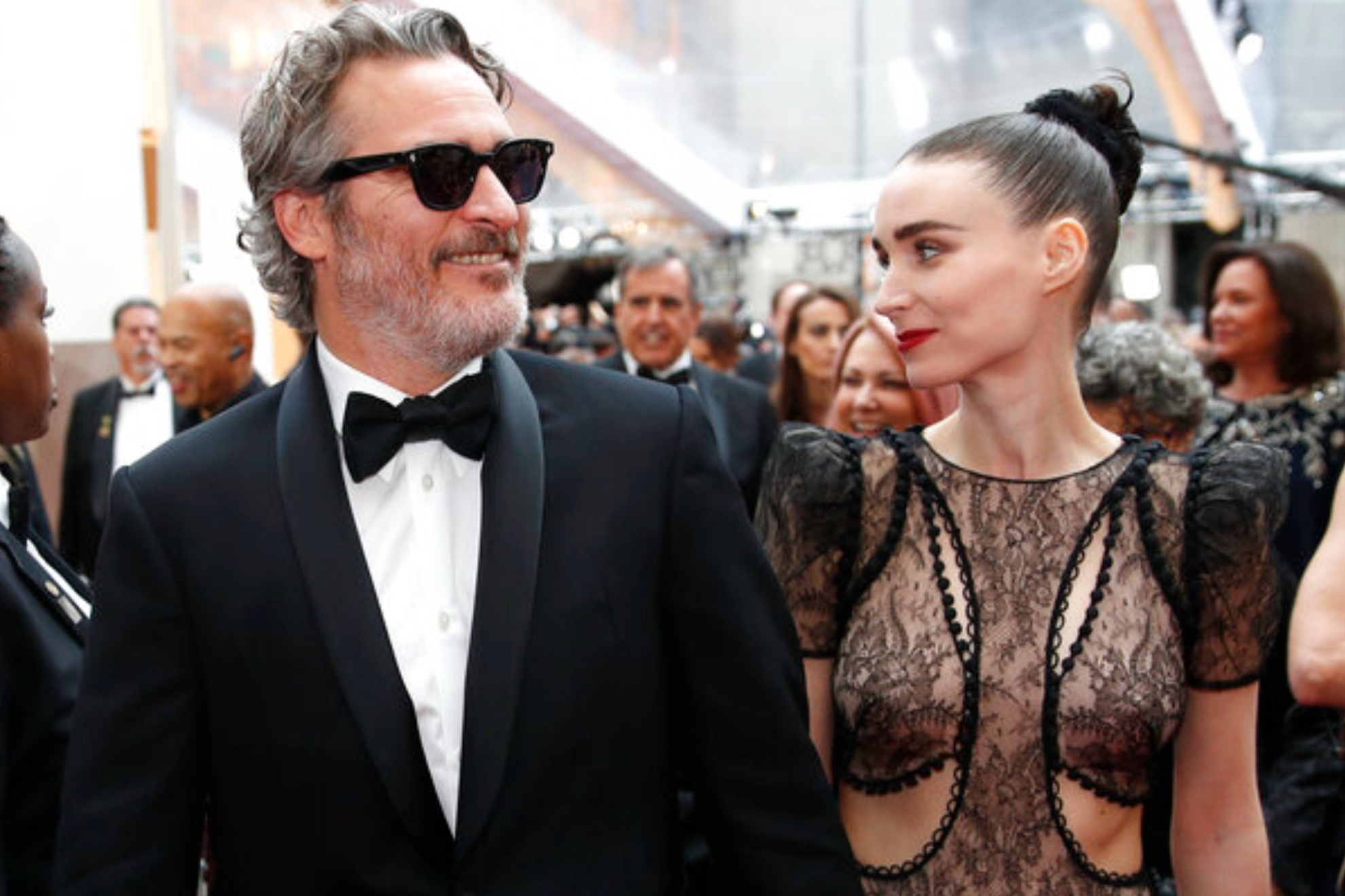 Joaquin Phoenix and Rooney Mara at the 92nd Academy Awards in 2020